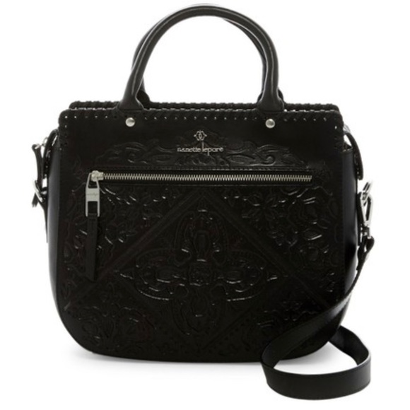NWT Nanette Lepore Highland Park embossed Satchel